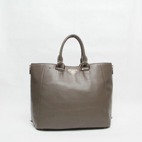 2014 Prada original calfskin tote bag BN2522 grey
